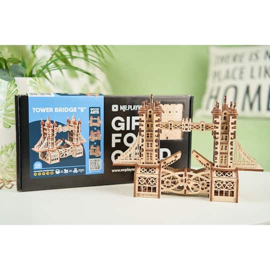 Mr.PLAYWOOD Tower Bridge S 3D Wooden STEM Model